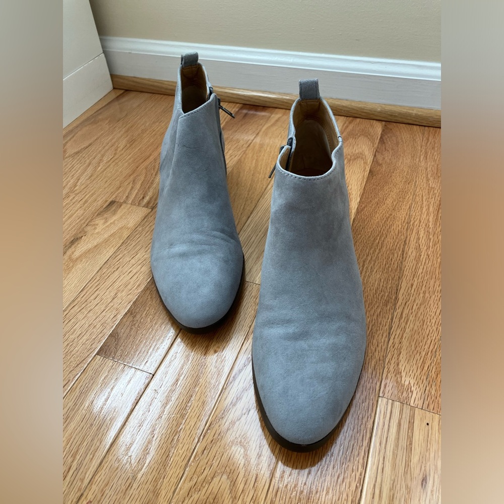 Jcrew Sawyer suede Gray boots size 10.5